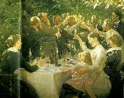 Peter Severin Kroyer frokostgildet, hip, hip, hurra, oil